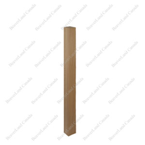 PPE303 3-1/2'' Pillar Plain Square Post Engineered White Oak Available in 8ft, 10ft