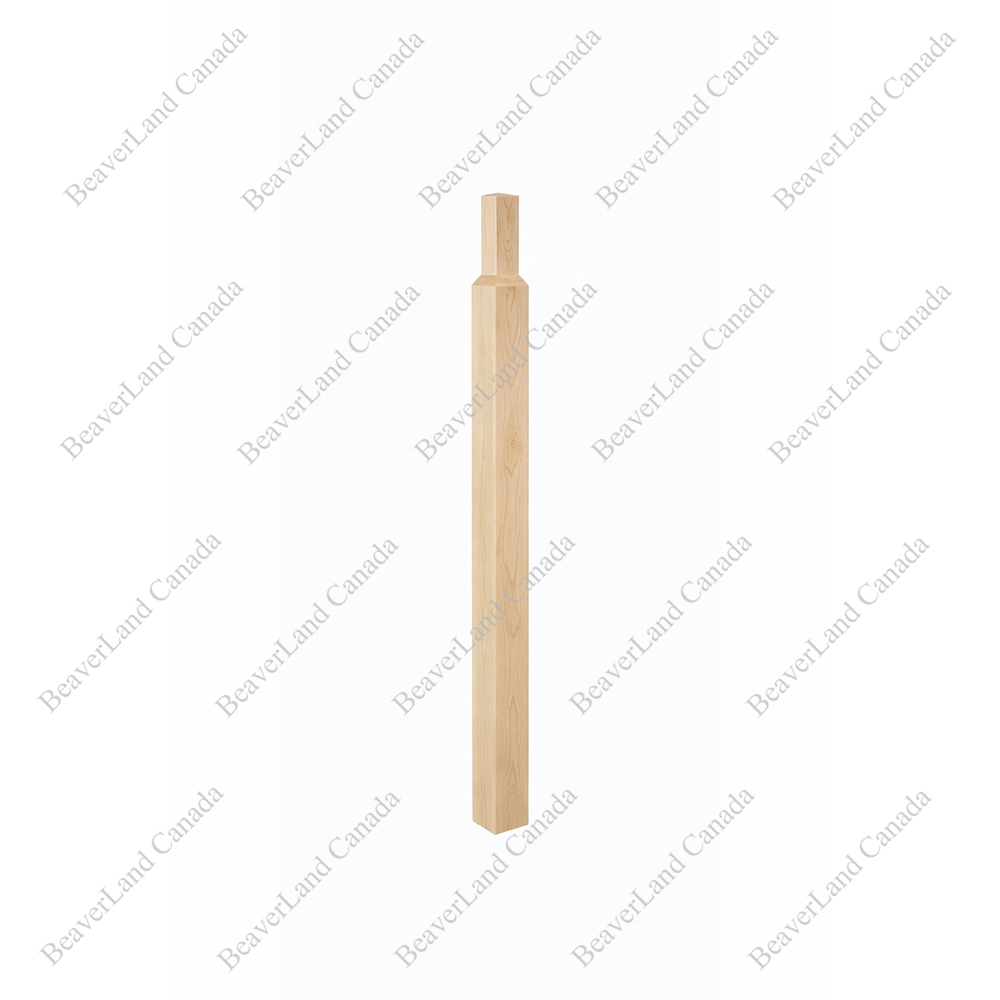NMST201-1260 Pin-Top Newel Post Plain (Square Head) 2-3/4''*2-3/4''*44'' Maple 4Pcs/Box