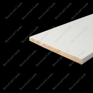 BB403-B7WF Flat Baseboard Primed White 7-1/4'' (Width) * 1/2'' (Thick) * 12ft (Length) 324Pcs/Skid