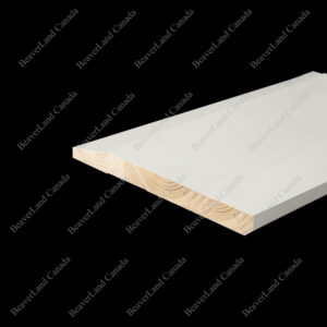 BB402-B7WS Step Bevel Baseboard Primed White 7-1/4'' (Width) * 11/16'' (Thick), Available in 12ft 252Pcs/Skid