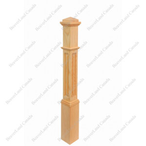 PM102-BN5-48SR Pyramid Cap 5''*5''*48” Red Oak 40Pcs/Skid