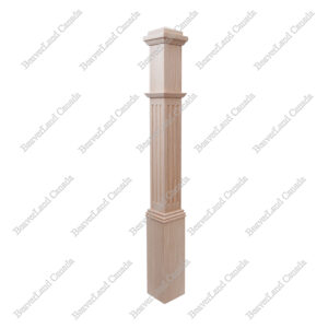 PM102-BN5-48SF Pyramid Cap 5''*5''*48” Red Oak 40Pcs/Skid