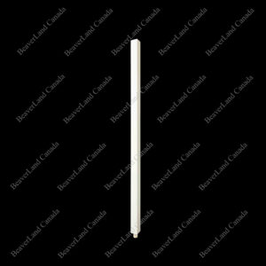 WP401-F0-33 1-1/4'' Plain Painted White, available in 36'', 39, 42'' 40Pcs/Box