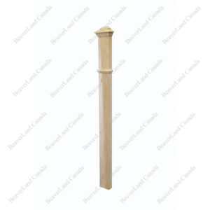 HPF100 F0 Plain 3 1/2”*48” Half Post Red Oak 12Pcs/Pack