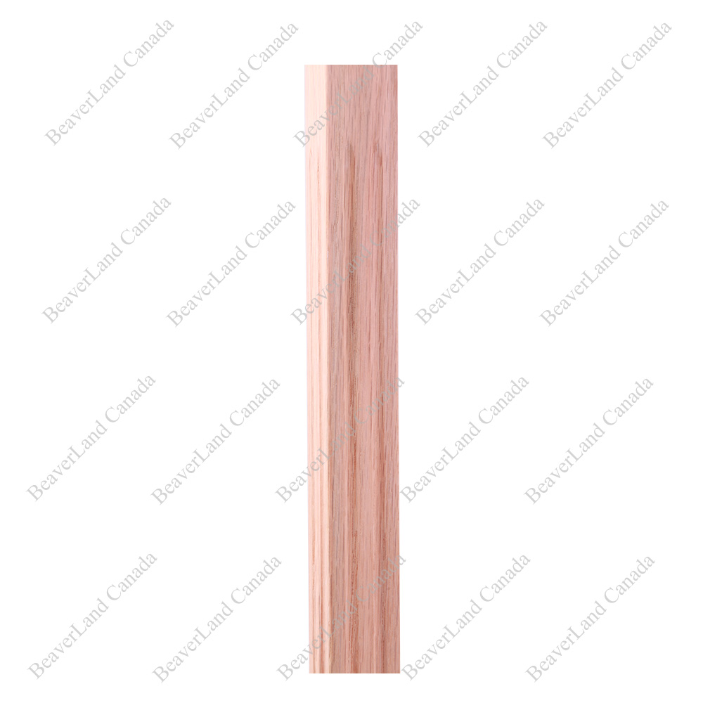 WP101-F1-33 1-1/4'' Flute Red Oak, available in 36'', 39, 42'' 40Pcs/Box - Image 2