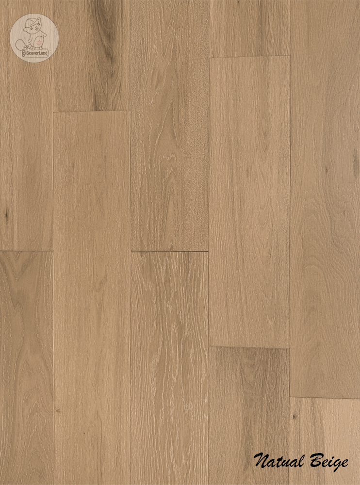 Oak Engineered Flooring-Natural Beige ABC Grade 6-1/2''*3/4'' 26.86sqft/box