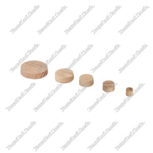 PLG301 Wooden Plugs White Oak, Available in 5/8'', 1'', 1-1/2'' 1000Pcs/Box