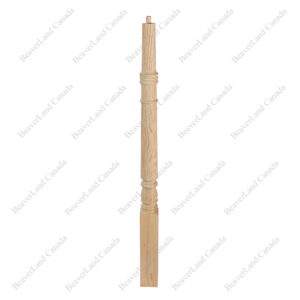 NR101-S1 Pin-Top Newel Post Colonial 2-3/4''*2-3/4''*44'' Red Oak 4Pcs/Box