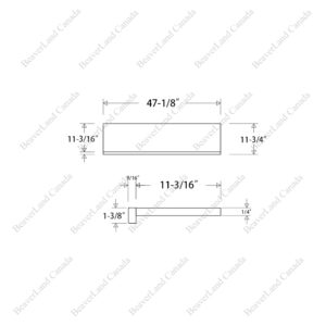 STV101-375-1 Vinyl Tread Close on Both Side & Risers 4Pcs/Set 165Set/skid (Sell by 1 Tread, 1 Riser)