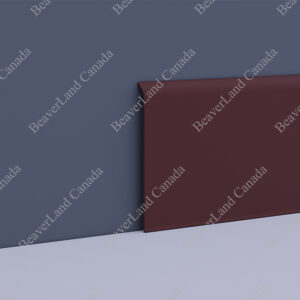 BB504-PVC Flat Baseboard S127-E Brown 5” (Width) * 1/4” (Thick), With Peel Off Glue, Light Brown (Sell by Feet 164ft/roll)