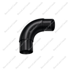 CHF101 Metal Curve Elbow  1-1/2'' Diameter Satin Black