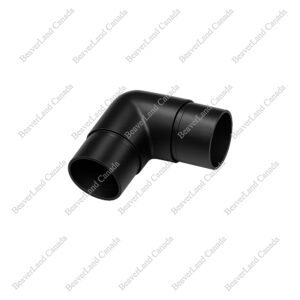 CHF102 Metal Straight Elbow 1-1/2'' Diameter Satin Black